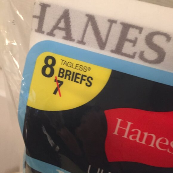 2 Packs 8 Mens Hanes Tagless Comfort Flex Waistband Briefs Size Large 2015 NEW! - Picture 4 of 9